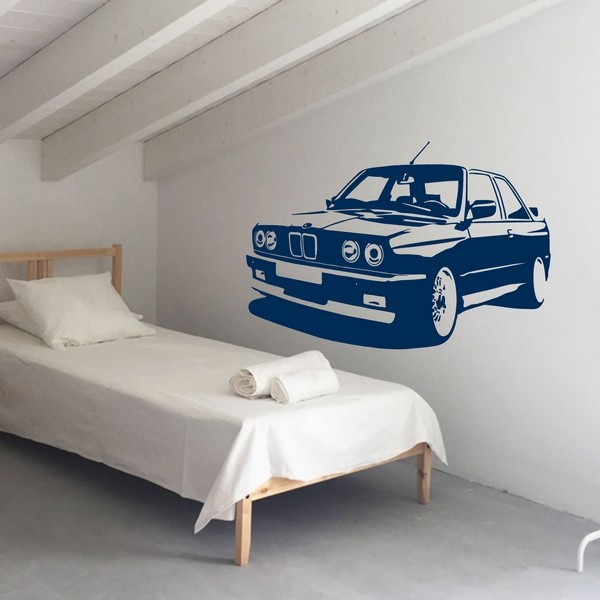 Voorbeeld van de muur stickers: BMW E30